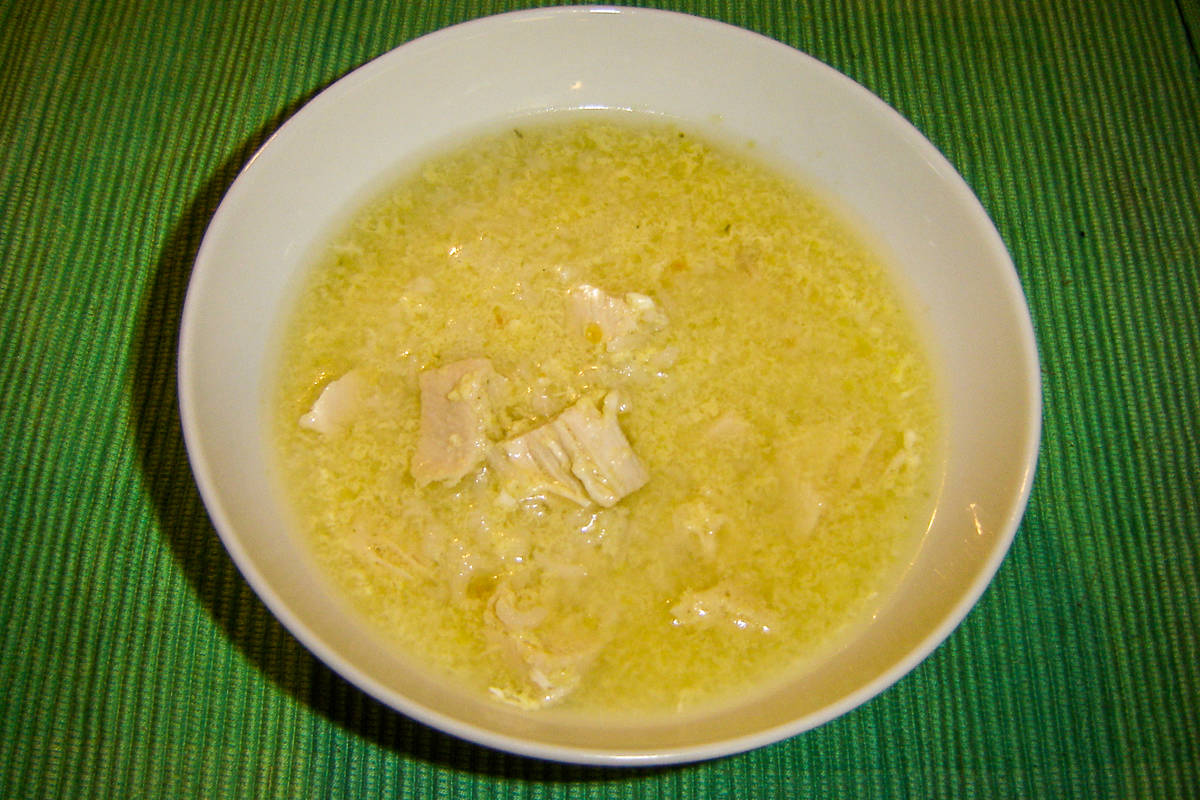 Piščančja juha z rižem
