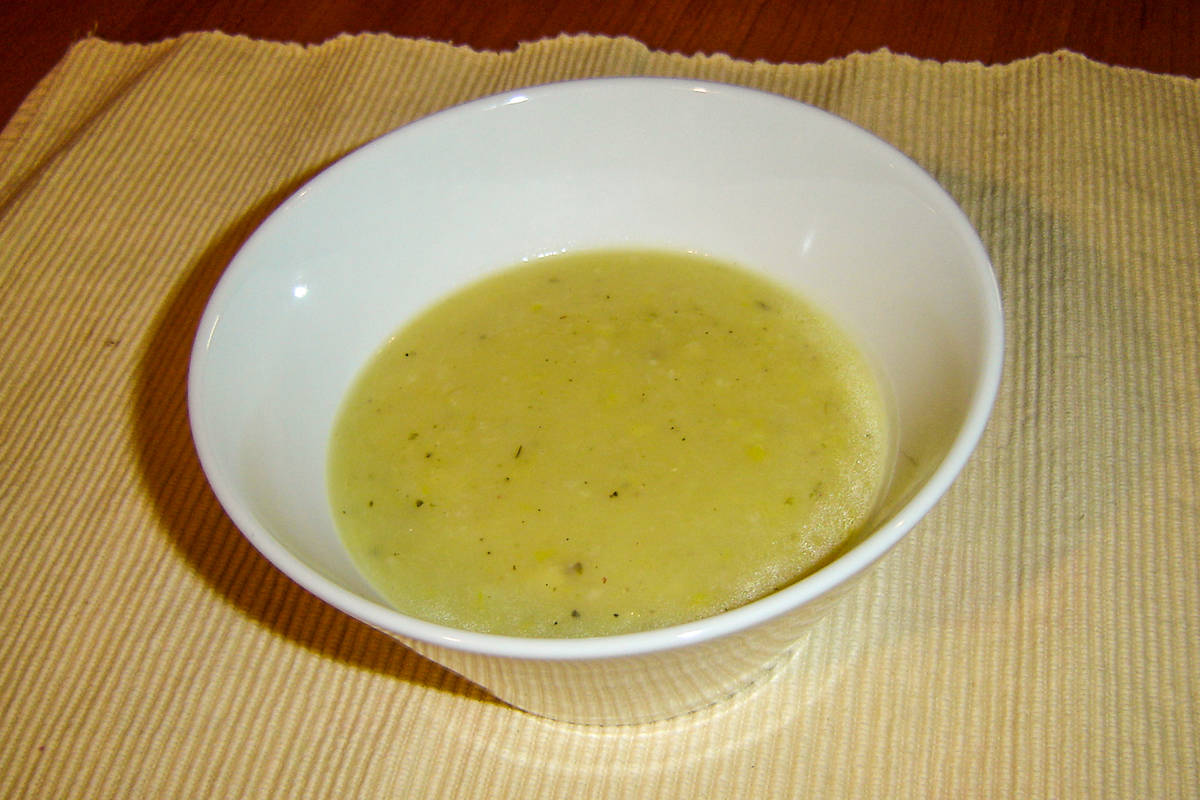Porova juha z ingverjem